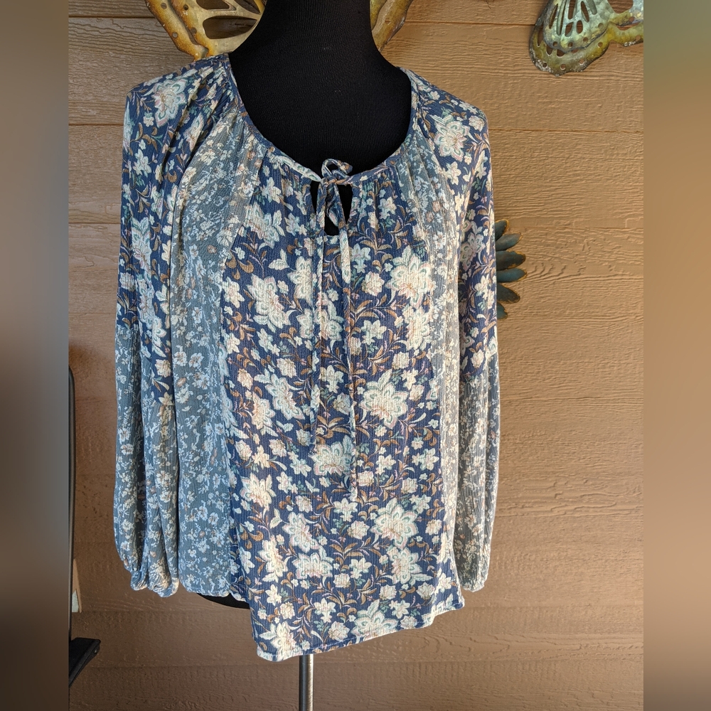 143 Story by Line Up Floral Multi Pattern Boho Blouse